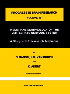cover image of Membrane Morphology of the Vertebrate Nervous System